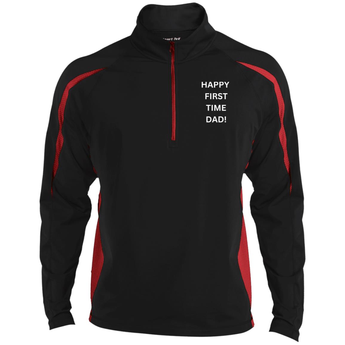 20231230_173111_0000 ST851 Men's Sport Wicking Colorblock 1/2 Zip