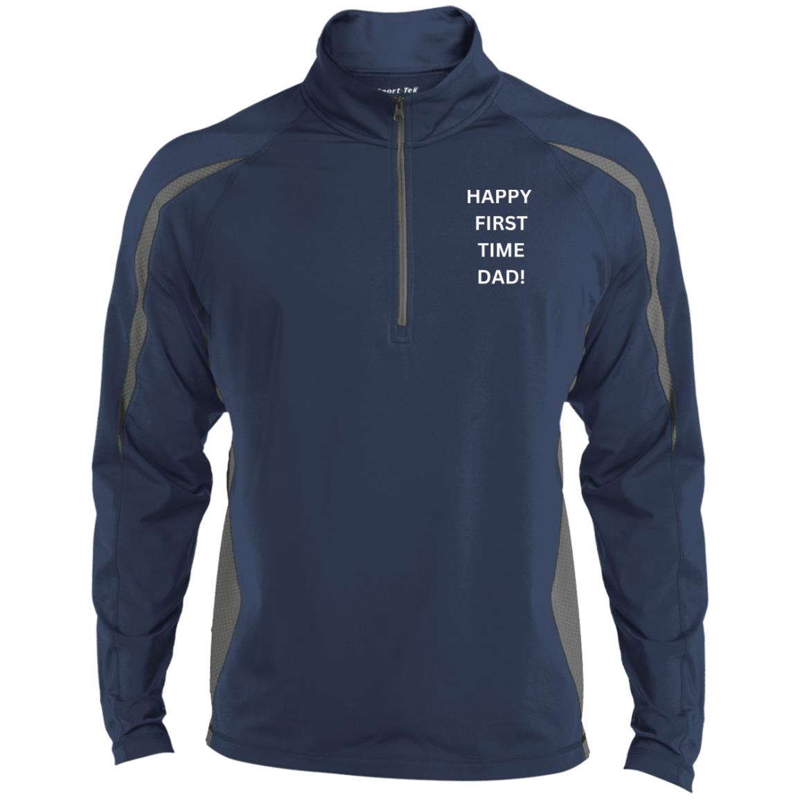 20231230_173111_0000 ST851 Men's Sport Wicking Colorblock 1/2 Zip
