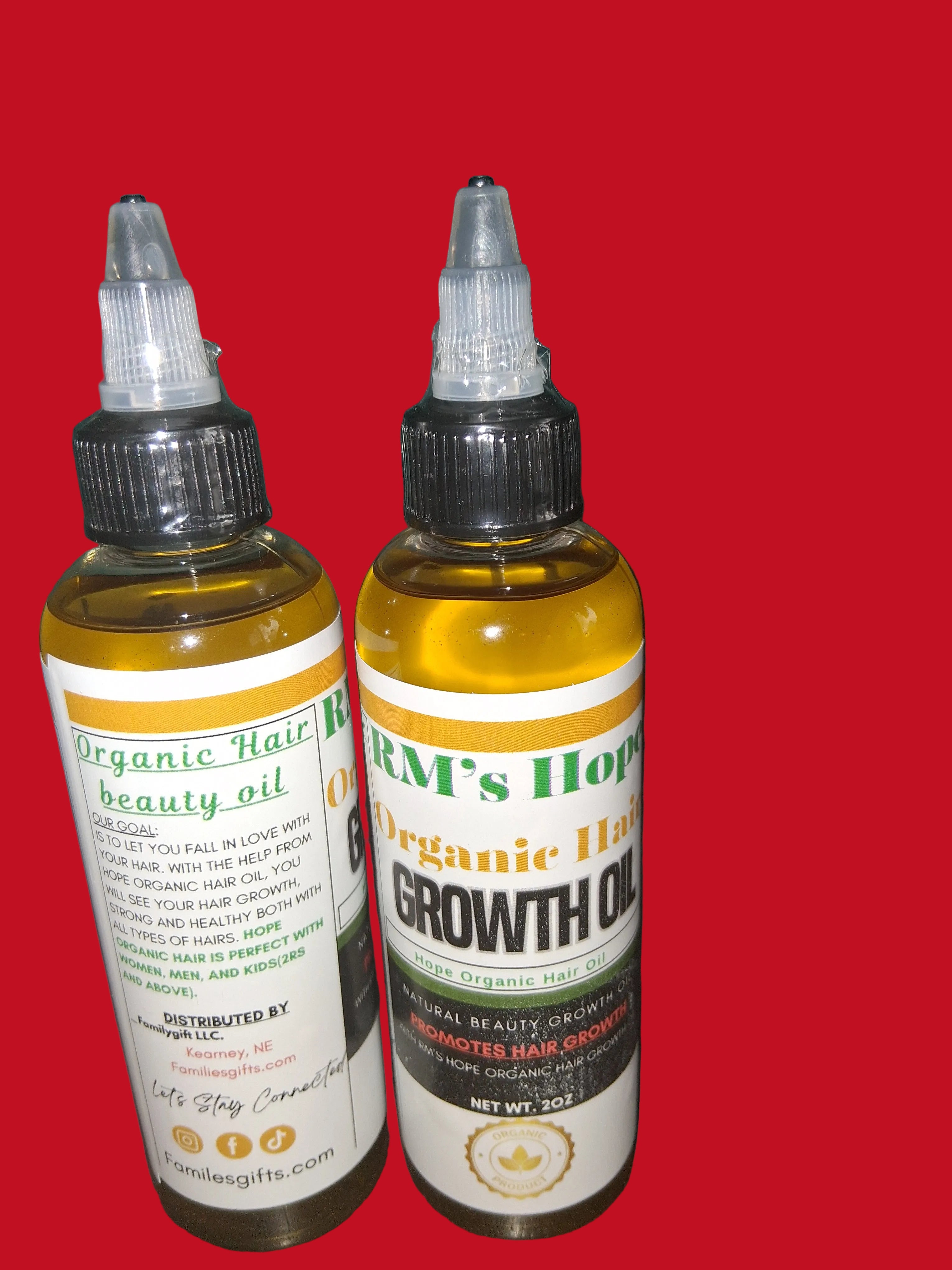 RM's Hope Organic Hair growth Oil.