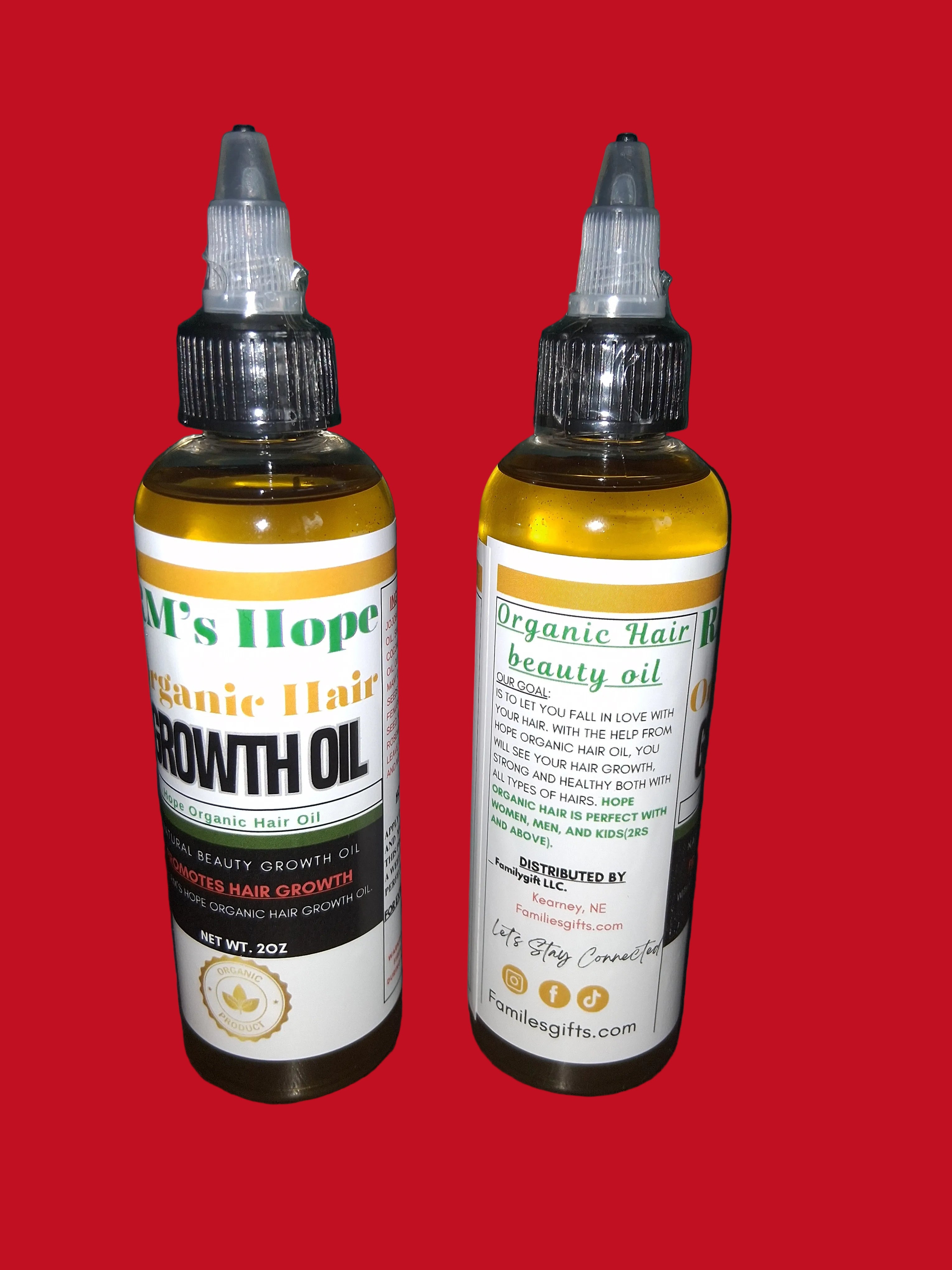 RM's Hope Organic Hair growth Oil.