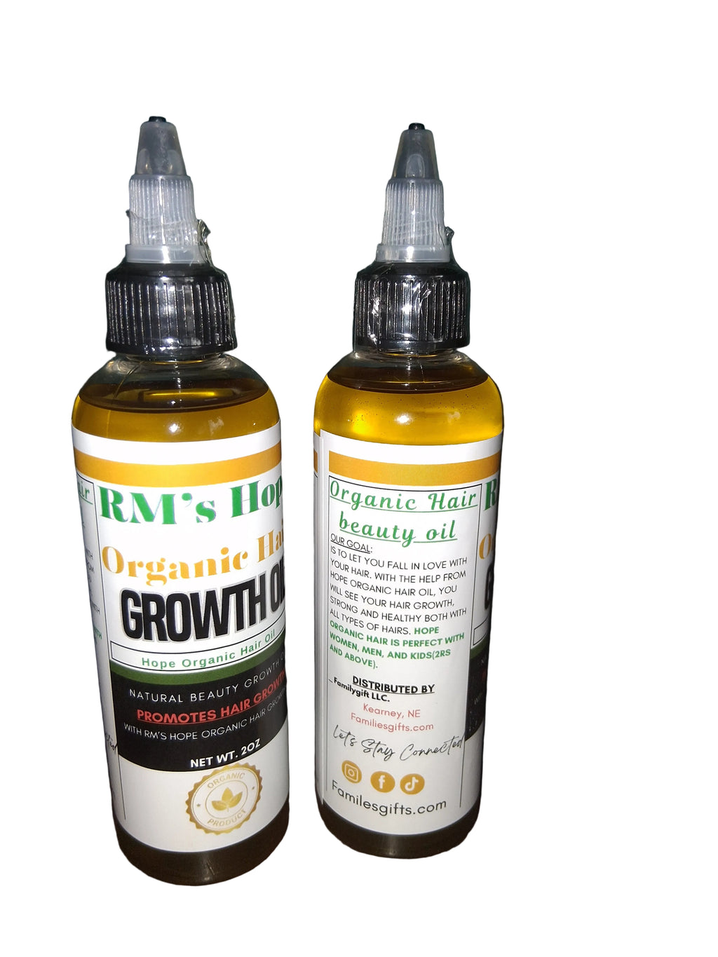 RM's Hope Organic Hair growth Oil.